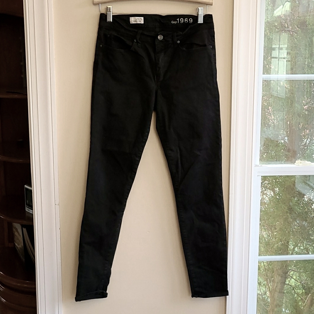 Gap 1969 Black Legging Jeans Size 28 r / 6